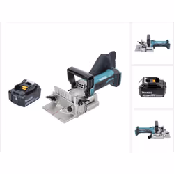 Contenu du paquet: - 1x Makita DPJ 180 Lamelleuse sans fil 18V - 1x Plaque de fixation pour lamelleuses ( 415579-2 ) - 1x Sac ...