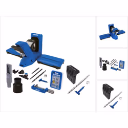 Contenu du paquet: - 1x Gabarit de perçage KPHJ 720 PRO - 1x Station de base KPHA 750 - 2x Jauge de réglage pour l'épaisseur ...