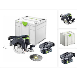 Hkc 55 EB-Basic Scie circulaire portative sans fil 18 v 160 mm Brushless ( 576163 ) + 1x batterie 4,0 Ah + chargeur + Systainer - Festool