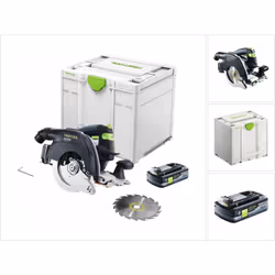 Contenu de la livraison: - 1x Festool HKC 55 scie circulaire à main sans fil - 1x Festool lame de scie circulaire HW 160x1,8x ...