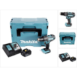 Dhp 482 RG1J Perceuse-visseuse à percussion sans fil 18 v 62 Nm + 1x batterie 6,0 Ah + chargeur + Makpac - Makita