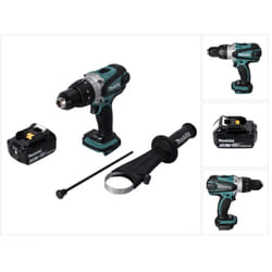 Makita - dhp 458 F1 Perceuse-visseuse à percussion sans fil 18 v 91 Nm + 1x Batterie 3,0 Ah - sans chargeur