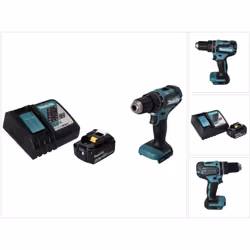 Contenu de la livraison: - 1x Makita DHP 485 Z Perceuse-visseuse à percussion sans fil - 1x batterie Makita BL1840B 18 V 4,0 ...