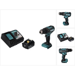 Makita - dhp 485 RM1 Perceuse-visseuse à percussion sans fil 18 v 50 Nm Brushless + 1x batterie 4,0 Ah + chargeur