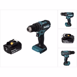 Contenu de la livraison: - 1x Makita DHP 485 Z Perceuse-visseuse à percussion sans fil - 1x batterie Makita BL1840B 18 V 4,0  ...
