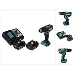 Makita - dhp 485 rf Perceuse-visseuse à percussion sans fil 18 v 50 Nm Brushless + 2x Batteries 3,0 Ah + Chargeur