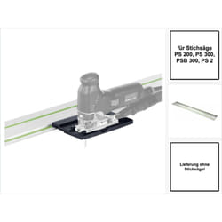 Festool - fs-ps/psb 300 Butée de guidage (490031) + Rail de guidage 1400 mm (491498) pour scie sauteuse ps 200, ps 300, psb 300, ps 2
