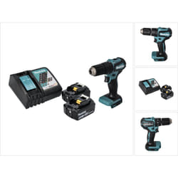 Makita DHP 483 RG Perceuse-visseuse à percussion sans fil 18 V 40 Nm Brushless + 2x Batteries 6,0 Ah + Chargeur