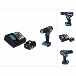 Contenu de la livraison: - 1x Makita DHP 483 perceuse-visseuse à percussion sans fil 18 V 40 Nm - 1x Makita BL 1840 B 18 V 4, ...
