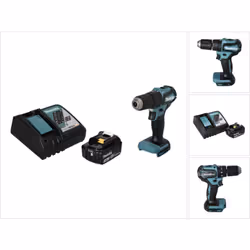 Contenu de la livraison: - 1x Makita DHP 483 Perceuse-visseuse à percussion sans fil 18 V 40 Nm - 1x Batterie Makita BL 1830 ...