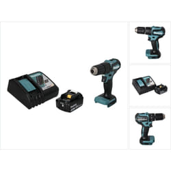 Makita - dhp 483 RF1 Perceuse-visseuse à percussion sans fil 18 v 40 Nm Brushless + 1x Batterie 3,0 Ah + Chargeur