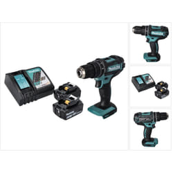 Makita DHP 482 RT Perceuse-visseuse à percussion sans fil 18 V 62 Nm + 2x batterie 5,0 Ah + chargeur
