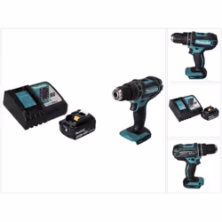 Contenu de la livraison: - 1x Makita DHP 482 perceuse-visseuse à percussion sans fil 18 V 62 Nm - 1x batterie Makita BL 1840 ...