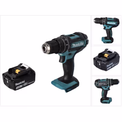 Contenu de la livraison: - 1x Makita DHP 482 perceuse-visseuse à percussion sans fil 18 V 62 Nm - 1x Makita BL 1830 B batteri ...