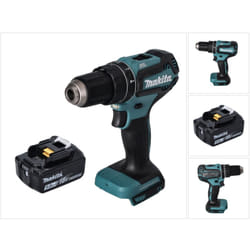 Makita - dhp 485 T1 Perceuse-visseuse à percussion sans fil 18 v 50 Nm Brushless + 1x Batterie 5,0 Ah - sans chargeur