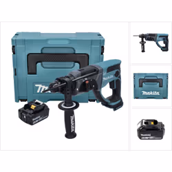 Contenu de la livraison: - 1x Makita DHR 202 Perforateur sans fil 18 V - 1x Poignée auxiliaire - 1x Butée de profondeur - 1x  ...