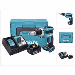 Contenu de la livraison: - 1x Makita DFS 452 Visseuse à cloison sèche sans fil - 1x Batterie Makita BL 1860 B 18V 6.0Ah - 1x  ...