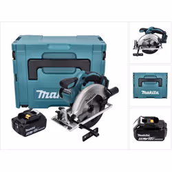 Contenu de la livraison: - 1x Makita DSS 611 Scie circulaire sans fil 18 V - 1x Guide parallèle - 1x Outil de montage clé All ...