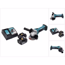 Contenu de la livraison: - 1x Makita DGA 452 Meuleuse d'angle sans fil 18 V - 1x Capot de protection - 1x Poignée latérale -  ...