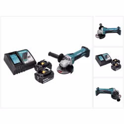 Contenu de la livraison: - 1x Makita DGA 452 meuleuse d'angle sans fil - 1x capot de protection - 1x poignée latérale - 1x cl ...