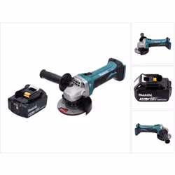 Contenu de la livraison: - 1x Makita DGA 452 Meuleuse d'angle sans fil 18 V - 1x Capot de protection - 1x Poignée latérale -  ...