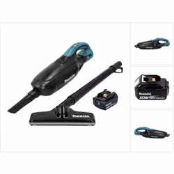 Contenu du paquet: - 1x Makita DCL 182 B Aspirateur sans fil - noir - 1x Buse pour sol (122859-6) - 1x Suceur plat (451243-1) ...