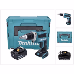 Contenu de la livraison: - 1x Makita DFS 452 Visseuse plaque de plâtre sans fil - 1x Makita BL 1840 B 18 V 4,0 Ah batterie -  ...