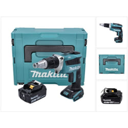 Makita - dfs 452 M1J Visseuse plaque de plâtre sans fil 18 v Brushless + 1x batterie 4,0 Ah + Makpac - sans kit chargeur