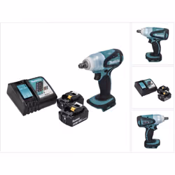 Contenu de la livraison: - 1x Makita DTW 251 Visseuse à choc sans fil - 2x Makita BL 1860 B batterie 18 V 6,0 Ah - 1x chargeu ...