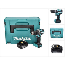 Makita - dhp 487 T1J Perceuse-visseuse à percussion sans fil 18 v 40 Nm Brushless + 1x Batterie 5,0 Ah + Makpac - sans chargeur