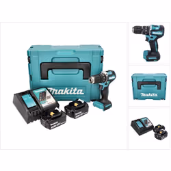 Contenu de la livraison: - 1x Makita DHP 487 Z Perceuse-visseuse à percussion sans fil 18 V - 2x Batteries Makita BL 1830 B 1 ...