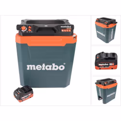 Contenu de la livraison: - 1x Metabo KB 18 BL Glacière à Batterie 18 V avec fonction de maintien au chaud - 1x câble d'alimen ...