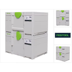 SYS3 m 337 Set de Coffrets Systainer 396 x 296 x 337 mm - 32,4 l (2x 204844) - Festool