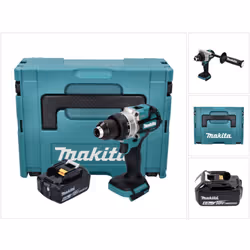 Contenu de la livraison: - 1x Makita DDF 486 Perceuse-visseuse sans fil - 1x poignée latérale ( 127702-4 ) - 1x poignée d'ins ...