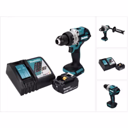 Contenu de la livraison: - 1x Makita DDF 486 Perceuse-visseuse sans fil - 1x poignée latérale ( 127702-4 ) - 1x poignée d'ins ...