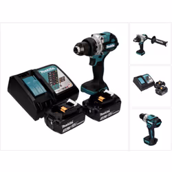 Contenu de la livraison: - 1x Makita DDF 486 Perceuse-visseuse sans fil - 1x poignée latérale ( 127702-4 ) - 1x poignée d'ins ...