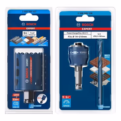 Set de Scie Cloche - Bosch - EXPERT Tough Material - Carbure - 51 x 60 mm - Adaptateur Power Change