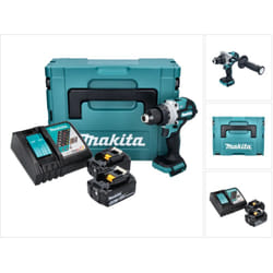 Dhp 486 rmj Perceuse-visseuse à percussion sans fil 18 v 130 Nm Brushless + 2x batterie 4,0 Ah + chargeur + Makpac - Makita