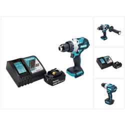 Dhp 486 RT1 Perceuse-visseuse à percussion sans fil 18 v 130 Nm Brushless + 1x batterie 5,0 Ah + chargeur - Makita