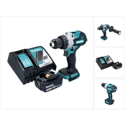 Dhp 486 RF1 Perceuse-visseuse à percussion sans fil 18 v 130 Nm Brushless + 1x batterie 3,0 Ah + chargeur - Makita