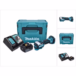 Contenu du paquet: - 1x Makita DTM 52 Outil multifonction Découpeur-ponceur sans fil - 1x Batterie Makita BL 1850 B 18 V 5.0  ...