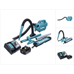 Dcl 184 RF1 Aspirateur sans fil 18 v - 54 mbar - 0,5 l + 1x Batterie 3,0 Ah + Chargeur - Makita