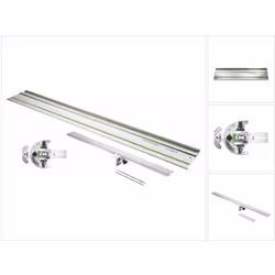 Contenu de la livraison: - 1x Festool FS-WA butée angulaire - 1x Festool FS 1400/2 rail de guidage 1400 mm - 1x Festool Rallo ...
