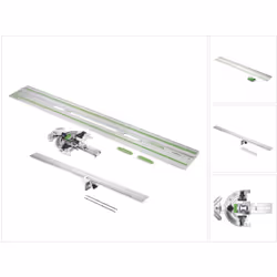Contenu de la livraison: - 1x Festool FS-WA butée angulaire - 1x Festool Rallonge FS-WA-VL - 1x cavalier de butée - 2x pièces ...