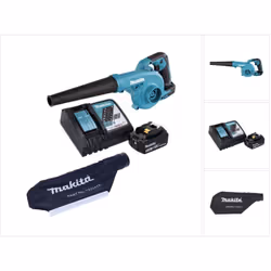 Contenu de la livraison: - 1x Makita DUB 185 - 1x buse de soufflage ( 123245-4 ) - 1x Makita BL 1850 B batterie Li-Ion 18V 5, ...