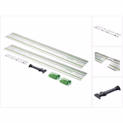 Contenu de la livraison: - 2x Festool FS 1400/2-KP rail de guidage 1400 mm - 30x pad adhésif FS-KP/30 - 1x Festool FS/2-AW Dé ...