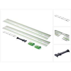 Festool - fs 1400/2-KP Rail de guidage 2 pièces 1400 mm pour scie à main, scie plongeante et scie sauteuse / défonceuse + déflecteur FS/2-AW +