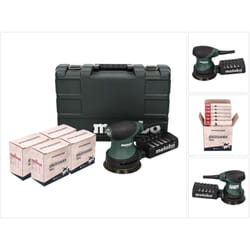 Metabo - fsx 200 Intec Ponceuse excentrique 125 mm 240 w + Coffret + 4x Set de ponçage Toolbrothers turtle