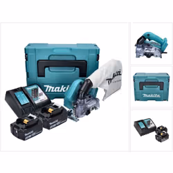 Contenu du paquet: - 1x Makita DCC500 Scie circulaire sans fil - 1x Sac à poussière Makita (126738-0) - 2x Batteries Makita B ...