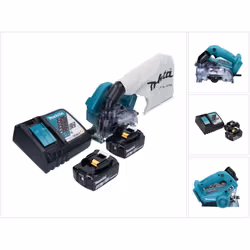 Contenu du paquet: - 1x Makita DCC 500 Scie diamant sans fil 18 V - 1x Sac à poussière Makita (126738-0) - 2x Batteries Makit ...